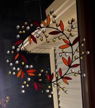 Autumn Wreath - Night View - 15 inches