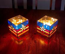 American Flag Candle Holder View 1