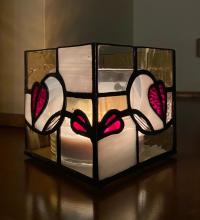 Red Petals Candle Holder 2